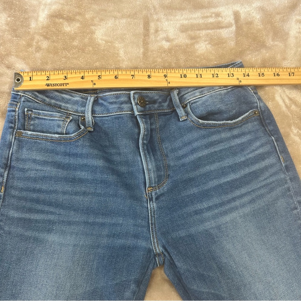 Driftwood Colette womens Jeans sz 28/6 Boho Embroidered Cuff Stretch Denim Ankle - Picture 8 of 13